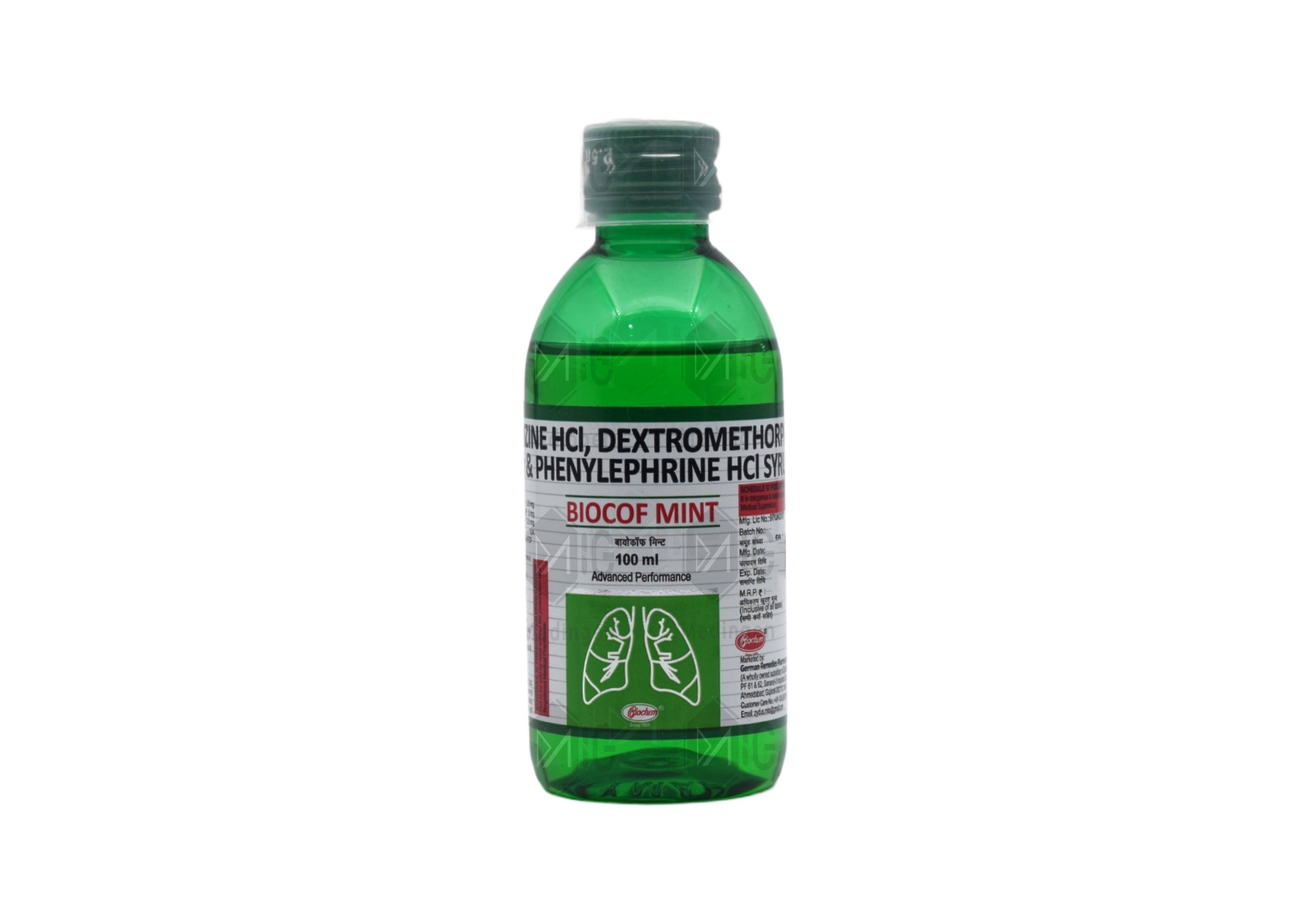 BIOCOF MINT SYRUP